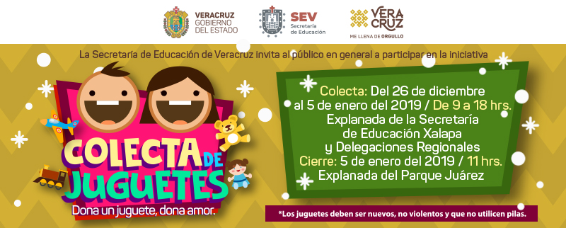 Invita SEV a participar en la campaña “Dona un juguete, dona amor”