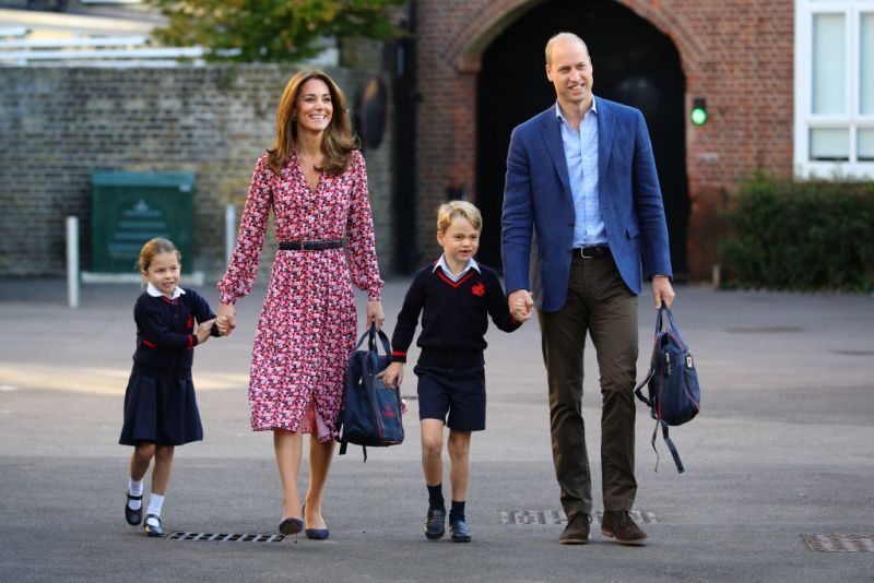 Así fue el tierno debut de la princesa Charlotte en su primer día de clases