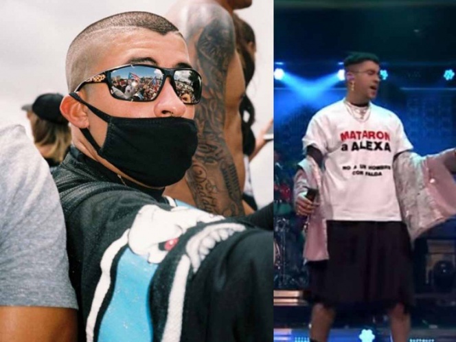 La razón por la que Bad Bunny usó falda en una presentación