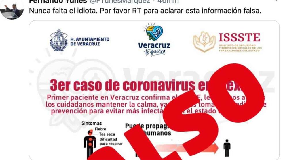 Desmienten caso de coronavirus en Veracruz Covid-19