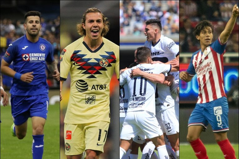 Los cuatro grandes dentro de zona de liguilla en Liga MX