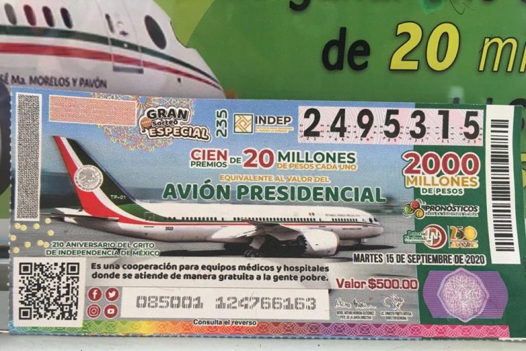 Llegan a Veracruz los "cachitos" para el sorteo del Avión Presidencial