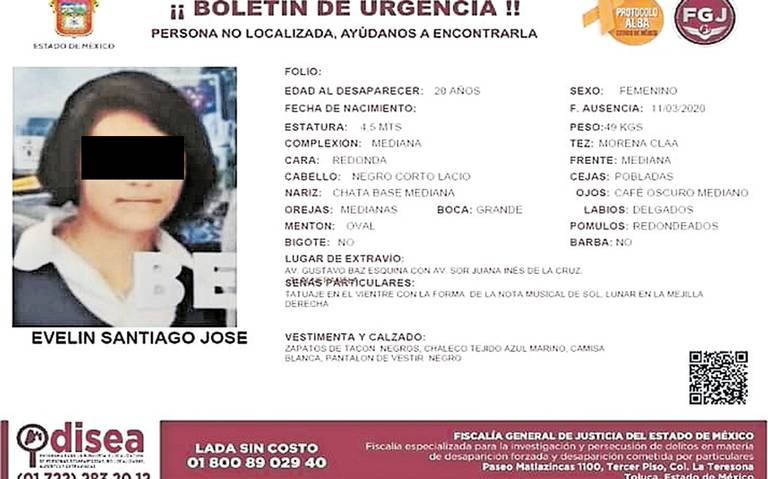 Joven veracruzana desaparecida, es hallada muerta en el Edomex