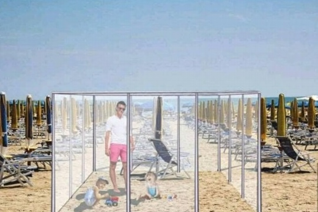 Proyectan venta de casetas de cristal para aplicar sana distancia en playas