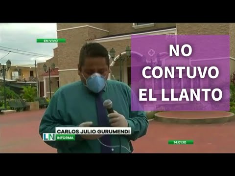 Periodista rompe en llanto durante campanas por muertos en Ecuador