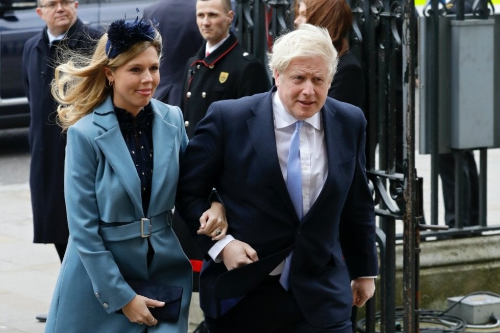 En medio de la pandemia Boris Johnson y Carrie Symonds