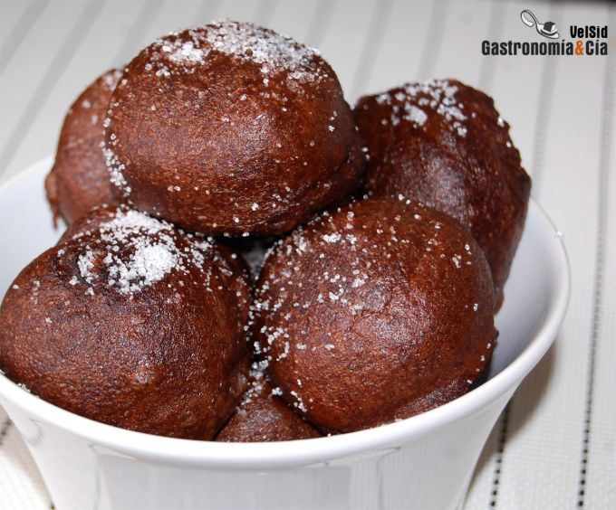 Buñuelos de chocolate no son muy tradicionales receta