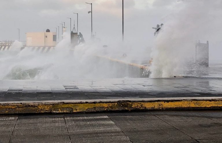 Continúa norte en Veracruz con rachas de 75 a 80 km/hora