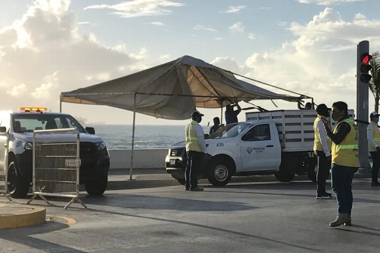 Vuelven los cierres de calles y avenidas en Veracruz por el COVID-19