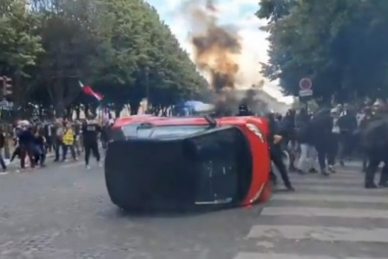 Continúan protestas en Francia; ocurren choques con la policía en París