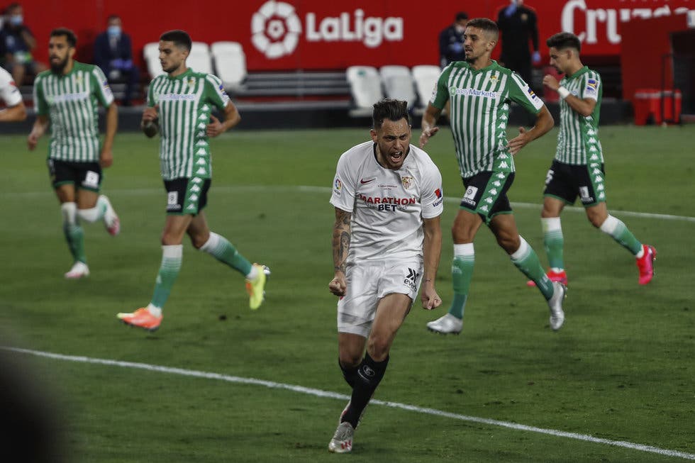 Sevilla se lleva el clásico contra Betis en un histórico juego de regreso en España