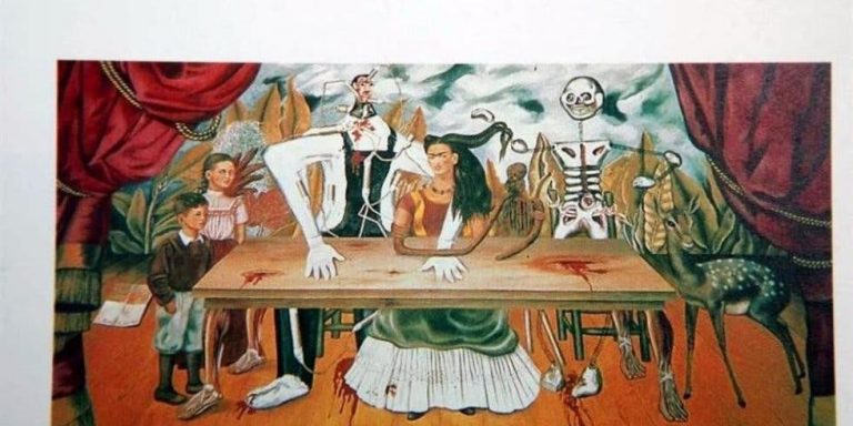 Nuevamente 'aparece' una versión de 'La mesa herida' de Frida Kahlo