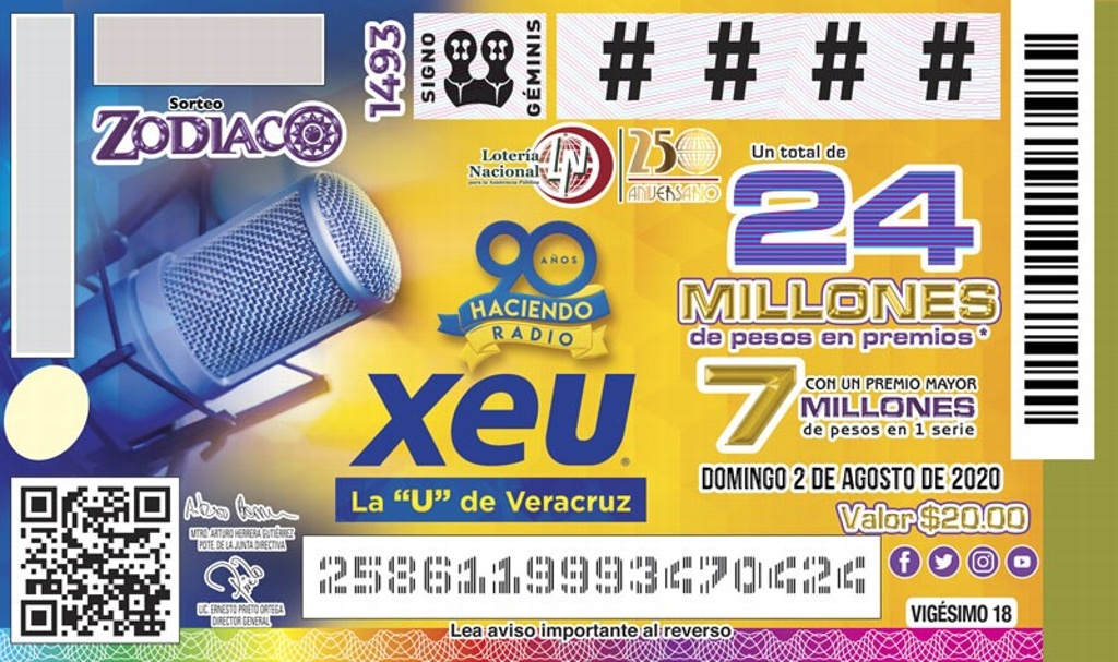 Con su sorteo del Zodiaco, la Lotería Nacional distingue a XEU