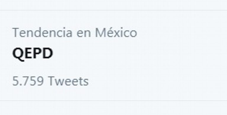 Las siglas "QEPD" se vuelven tendencia en Twitter