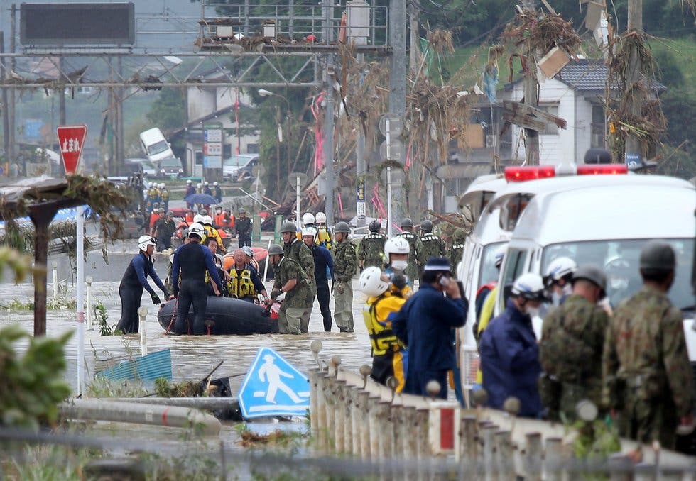 Dejan lluvias 34 muertos en Japón