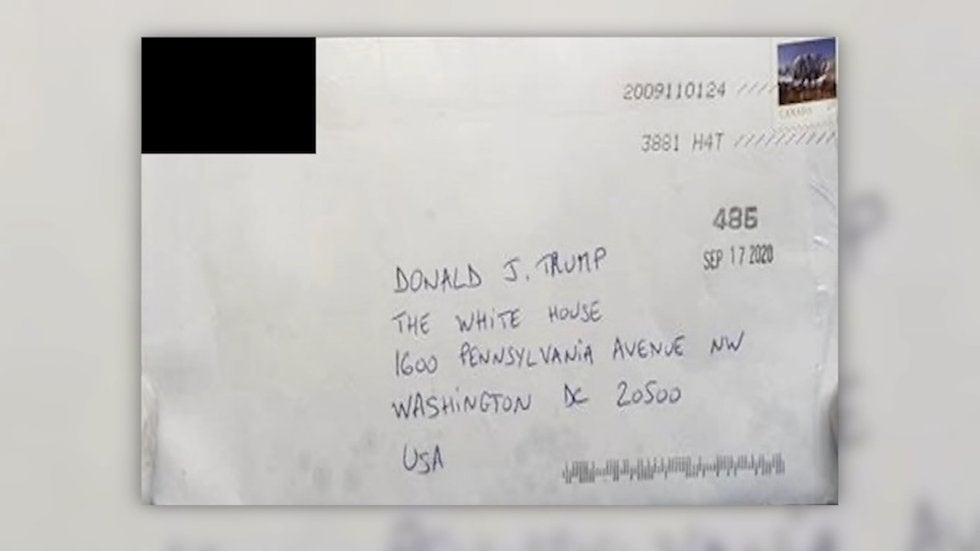 Mujer habría enviado carta con ricina a Trump, fue arrestada