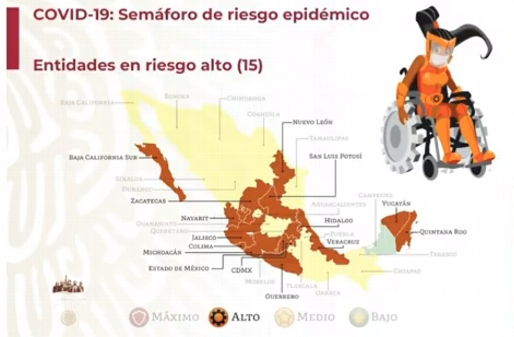 Estado de Veracruz continúa en semáforo naranja; checa actividades