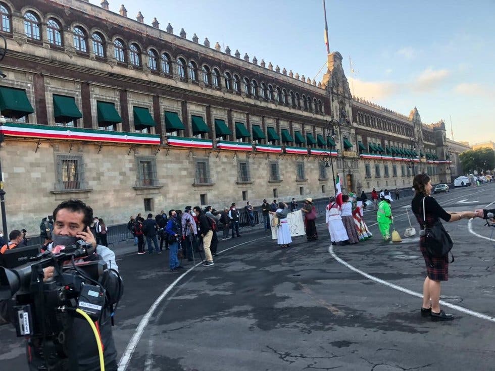 Despliegan operativo de vialidad cerca a Palacio Nacional