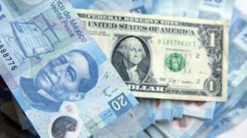 Peso avanza a su mejor nivel en más de 6 meses; cotiza en 21.1670