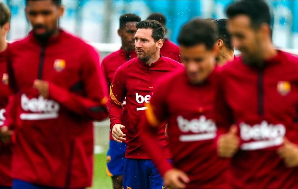 Messi tuvo su primer entrenamiento bajo el mando de Ronald Koeman