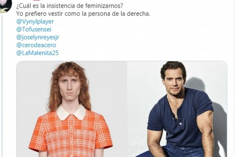 Causa polémica en redes sociales vestido para hombre