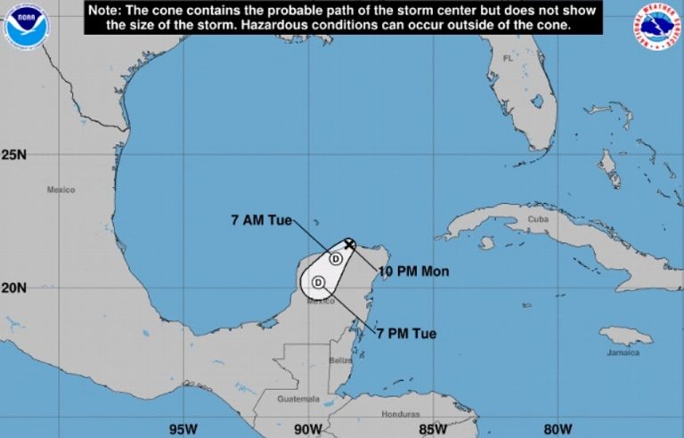 "Gamma", al norte de Yucatán; ocasiona lluvias en sureste del país