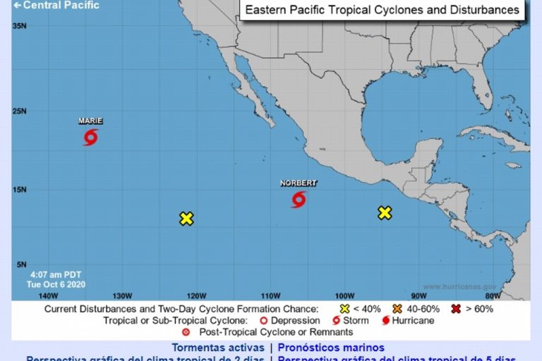 Se forma la tormenta tropical “Norbert”, al sur de Manzanillo: NOAA