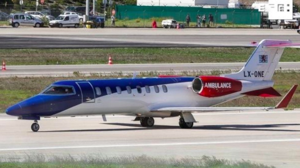 Cristiano Ronaldo deja Lisboa con destino a Turín en avión ambulancia