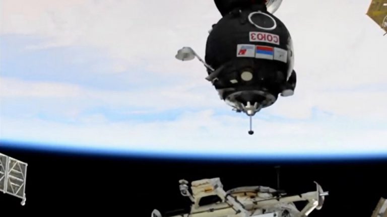 La nave Soyuz MS-17 se acopla a la Estación Espacial Internacional