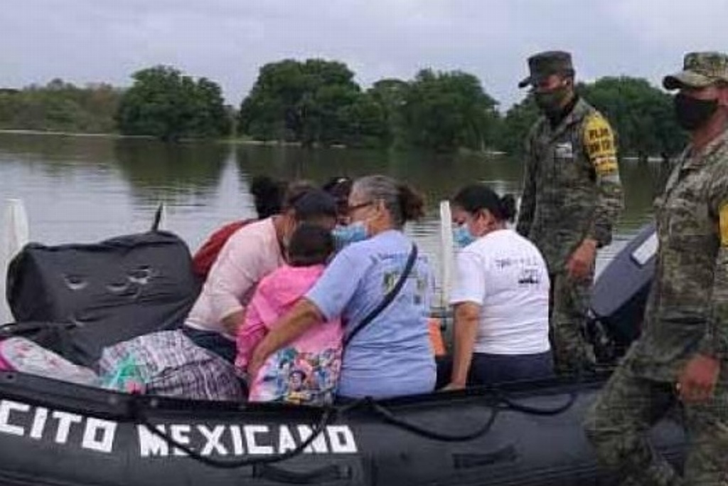 Piden a la población evacuar ante los niveles del río Usumacinta