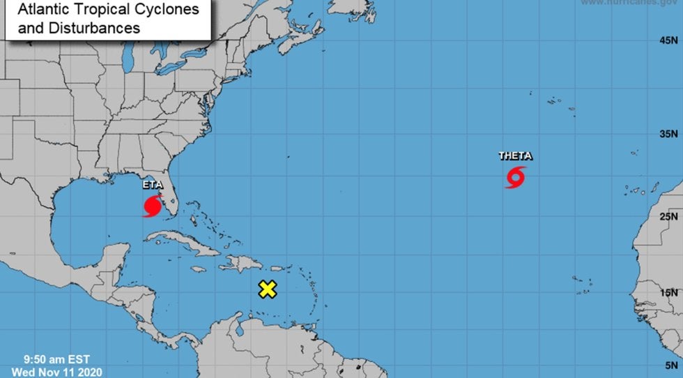 “Eta” se convierte en huracán mientras se acerca a costa de Florida