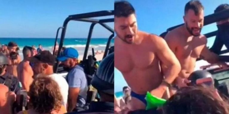 Detienen policías a pareja gay por besarse en playas de Tulum