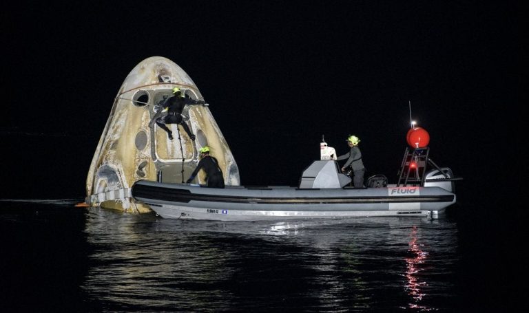 Concluye primer viaje comercial de la NASA