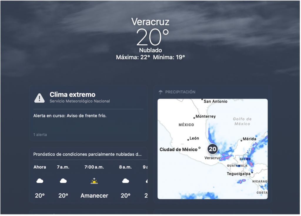 estadodelclimaelclarinveracruzano