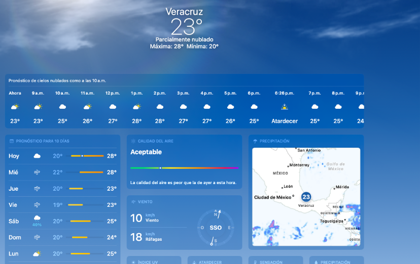 Clima el clarin veracruzano.