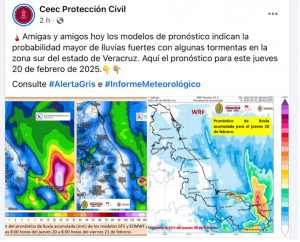 Pronóstico del clima el clarin veracruzano